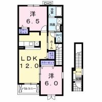 プラシード本浦 A 203間取り図