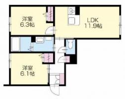 グランドベレオ田宮 103間取り図