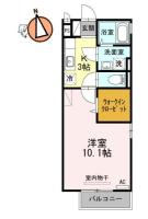 リヴェール F 201間取り図