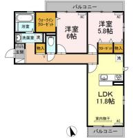 ウィズ沖浜 301間取り図