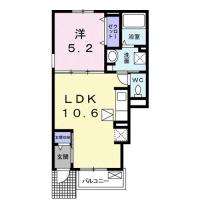 クレス川内II 101間取り図