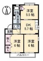 シャーメゾン大原 B棟 101間取り図