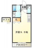 中島田町 マンション 1K 301間取り図
