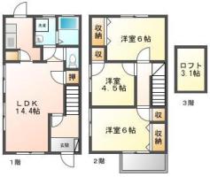 ミュージア東吉野 B101間取り図