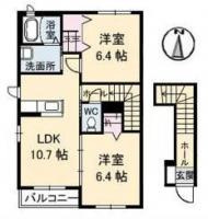 シャーメゾンサンモール B棟 203間取り図