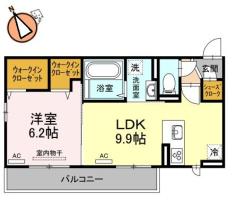 (仮)D-room沖浜町 303間取り図