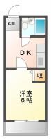 出来島本町 マンション 1K 205間取り図
