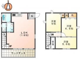 南矢三3丁目 一戸建て 3LDK B間取り図