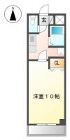 南昭和町 マンション 1K 506間取り図