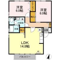 ヴェールメゾンD棟 201間取り図