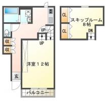 住吉4丁目 アパート 1DK 101間取り図