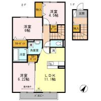 ベイブランシェ A202間取り図