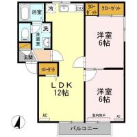 コスモ福万A棟 A201間取り図