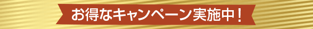 お得なキャンペーン実施中