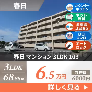 春日 マンション 3LDK 103