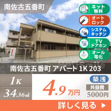 南佐古五番町 アパート 1K 203