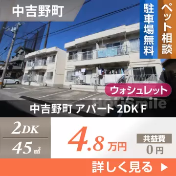 中吉野町 アパート 2DK F