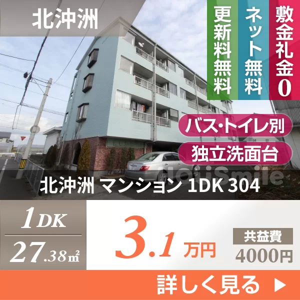 北沖洲 マンション 1DK 304