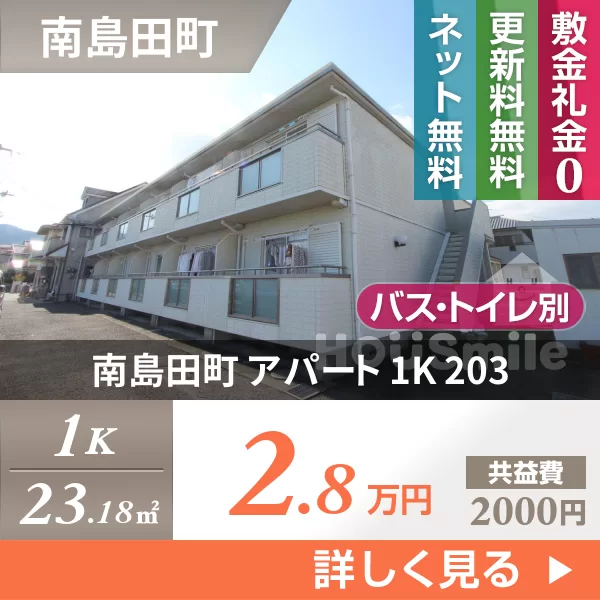 南島田町 アパート 1K 203