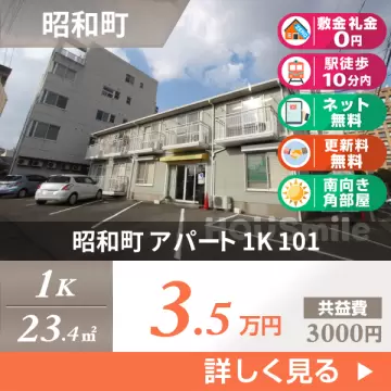 昭和町 アパート 1K 101