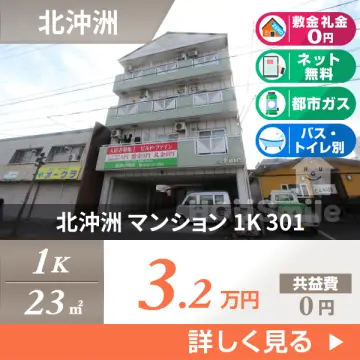 北沖洲 マンション 1K 301