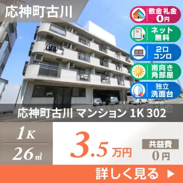 応神町古川 マンション 1K 302
