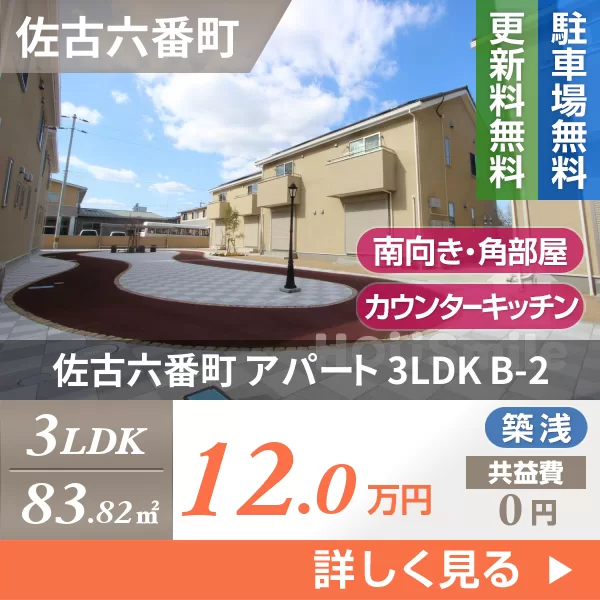 佐古六番町 アパート 3LDK B-2