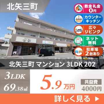 北矢三町 マンション 3LDK 202