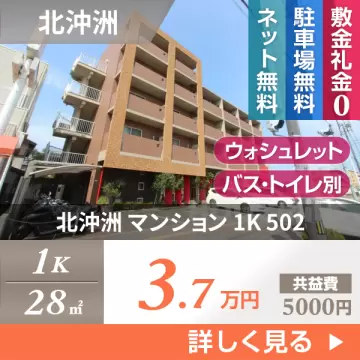 北沖洲 マンション 1K 502