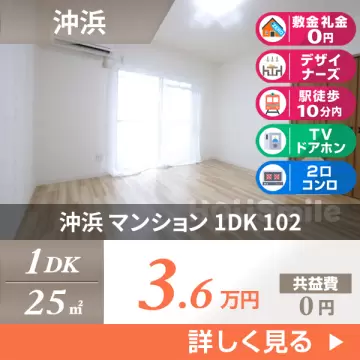 沖浜 マンション 1DK 102