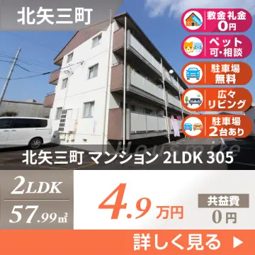 北矢三町 マンション 2LDK 305
