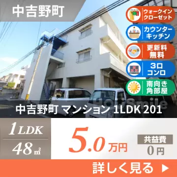 中吉野町 マンション 1LDK 201