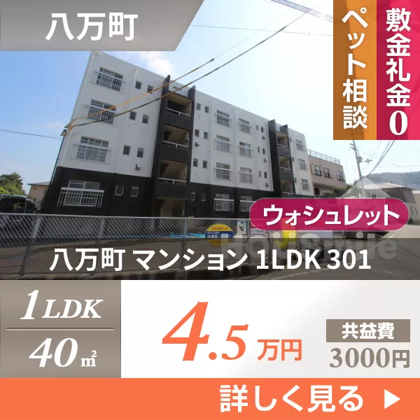 八万町 マンション 1LDK 301