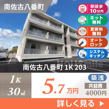 南佐古八番町 マンション 1K 203