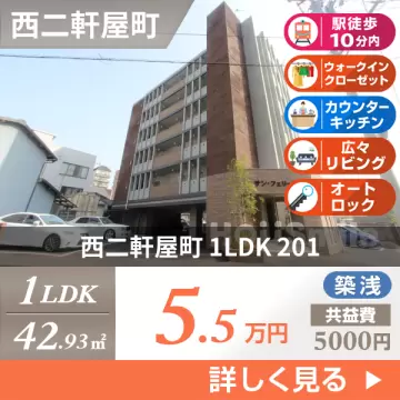 西二軒屋町 マンション 1LDK 201