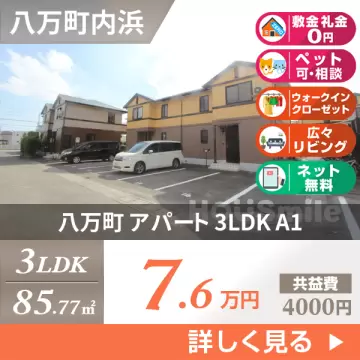 八万町 アパート 3LDK A1