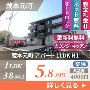 蔵本元町 アパート 1LDK N1