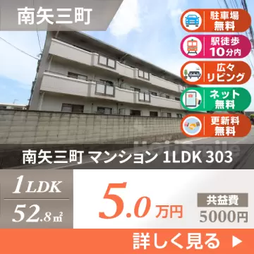 南矢三町 マンション 1LDK 303