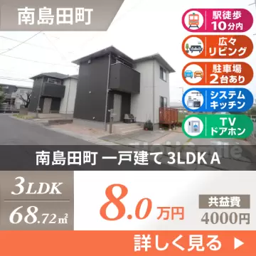 南島田町 一戸建て 3LDK A