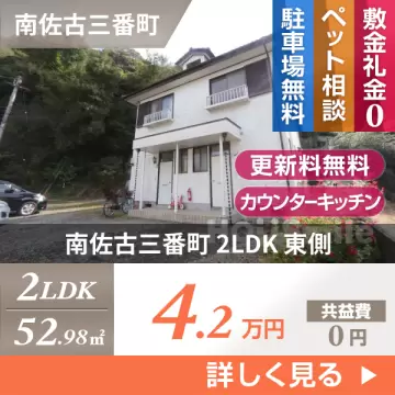 南佐古三番町 アパート 2LDK 東側