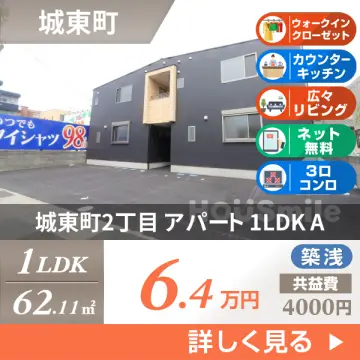 城東町2丁目 アパート 1LDK A