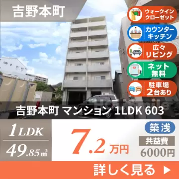吉野本町 マンション 1LDK 603