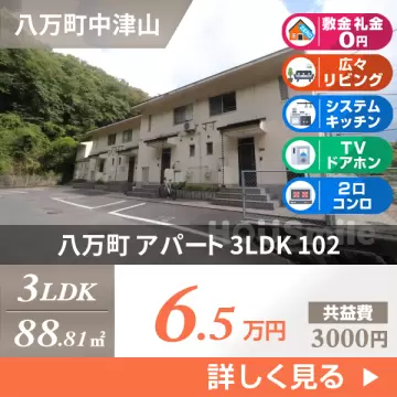 八万町 アパート 3LDK 102