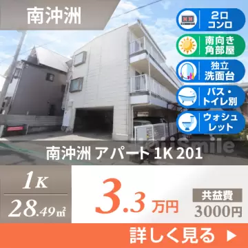 南沖洲 アパート 1K 201