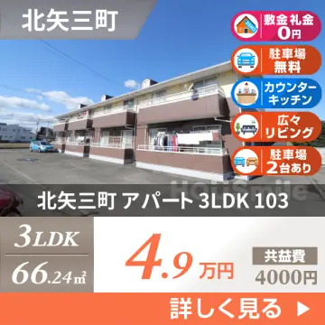 北矢三町 アパート 3LDK 103
