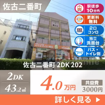 佐古二番町 マンション 2DK 202