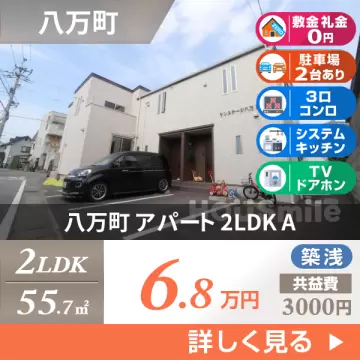 八万町 アパート 2LDK A