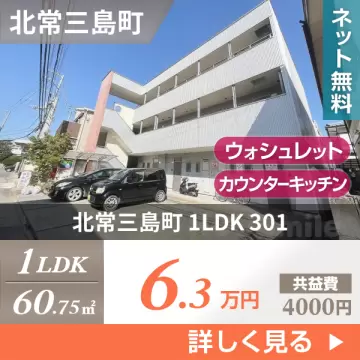 北常三島町 マンション 1LDK 301