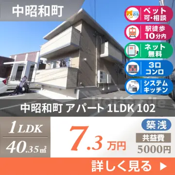 中昭和町 アパート 1LDK 102