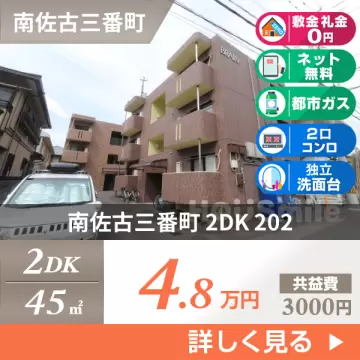 南佐古三番町 マンション 2DK 202